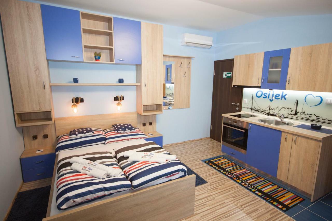 Design Apartments Red Blue Осиек Экстерьер фото